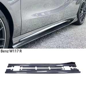 สเกิร์ตข้างคาร์บอนไฟเบอร์ทรง R สำหรับรถยนต์ CLA-Class W117 ปี 2013-2020 - Product Image 2