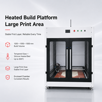 Printer 3D FDM Skala Besar Industri Tugas Berat Struktur Kabinet Logam Paduan Aluminium Kaca Tempered Tempat Pemanas dengan Kecepatan 350mm/s