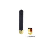 Wifi Antenna Small Size WiFi Aerial 2.4GHz Zigbee Rubber Stubby Rubber Antenna With RP-SMA Male Straight