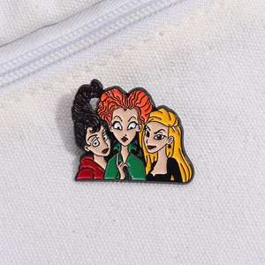 Venta al por mayor divertido tres <span class=keywords><strong>hermanas</strong></span> Hada tema Anime esmalte Metal broche-elegante para el Día Nacional ropa de fiesta de cumpleaños - Product Image 2