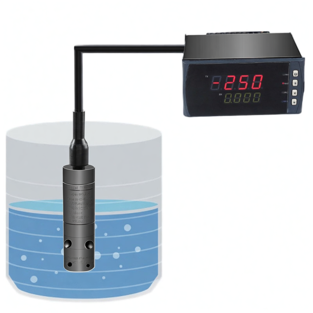 OEM HPT604 Stainless Steel IP68 Waterproof 4-20mA RS485 Water Tank Level Sensor with 0.5% Accuracy