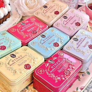 Custom Printed Tin Container <strong>Recyclable</strong> Luxury Metal Gift Tin Food Grade Chocolate Candy Metal Tin <strong>Box</strong> for Cookie Rectangular - Product Image 1