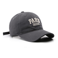 Gorra de Béisbol Vintage de Algodón Lavado, 6 Paneles, Estilo Dad Hat, Bordado 3D, Ajustable