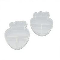 Boîte de rangement en plastique PP jetable en forme de carotte pour enfants, motif dessin animé, vente en gros