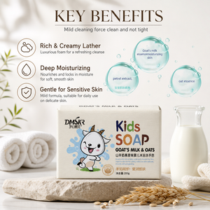 Savon <span class=keywords><strong>de</strong></span> Bain au Lait <span class=keywords><strong>de</strong></span> Chèvre et au <span class=keywords><strong>Sel</strong></span> Marin, Exfoliant Doux, Nettoyant, Peau Sensible, Hydratant, Apaisant, Savon Naturel pour Enfants - Product Image 4