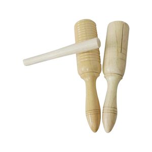 Instrument de percussion Orff en tube de bois à tonalité unique, outil pédagogique pour l'éducation précoce, accessoire interactif pour performance et accompagnement - Product Image 1