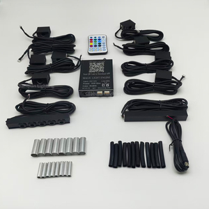 Nouveau kit étoiles LED à fibres optiques 16W coloré et romantique, effet <span class=keywords><strong>météore</strong></span> 1V8+10, pour plafond de voiture avec changement de couleur RGBW - Product Image 1