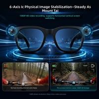 Nouvelles Lunettes Intelligentes Transfrontalières Haut de Gamme avec Caméra 13MP, Stabilisation Six Axes, Commande Vocale et Tactile, et Recharge Magnétique