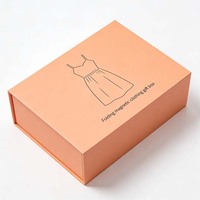 Boîte d'emballage pliable de luxe en papier pour chaussettes, sous-vêtements, robes de mariée, costumes, chapeaux, vestes en cuir, vente en gros, personnalisable, impression numérique