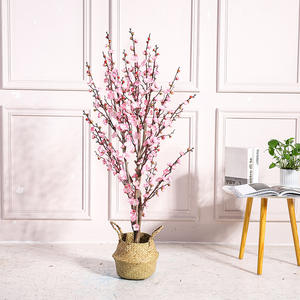 Arbre à vœux artificiel en soie, imitant un cerisier ou une pêcherie, pour la décoration de salon, de mariage, d'événements extérieurs et de magasins - Product Image 2