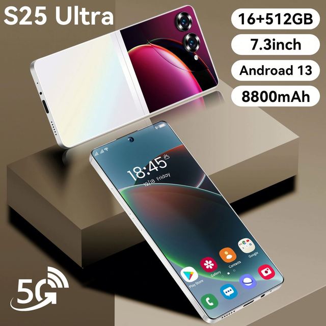 Mobile Phone 5G Goophone 16GB RAM+ 512GB ROM Prefect Screen Smartphone Mobile Phone for S25 Ultra