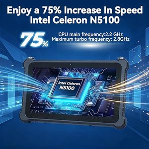 แท็บเล็ตขนาด 10.1 นิ้ว ทนทาน ใช้ระบบปฏิบัติการ Windows 11 Pro, ชิปประมวลผล Intel N5100, หน่วยความจำ 8GB+256GB, แบตเตอรี่ 8000mAh, กันน้ำมาตรฐาน IP67, คอมพิวเตอร์สำหรับงานภาคอุตสาหกรรมกลางแจ้ง - Product Image 5