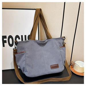 Bolso Tote de Pana PU con Asa Única para Mujer, Moda 2024, Gran Capacidad, para Verano, Otoño e Invierno, Venta al Por Mayor - Product Image 2