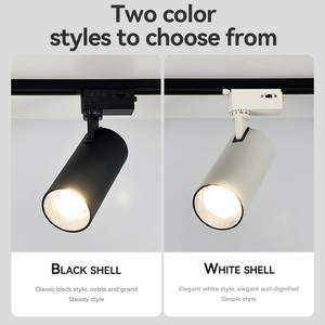 Nouveau Projecteur Rail LED 30W Commercial Intérieur Noir Blanc 3 Couleurs Système d'Éclairage sur Rail pour <span class=keywords><strong>Magasin</strong></span> de Vêtements - Product Image 2