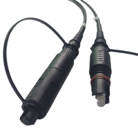 Câble à fibre optique monomode extérieur/intérieur G657A1 de haute qualité à 2 fibres avec connecteur à fibre SC/APC-LC/UPC trempé étanche