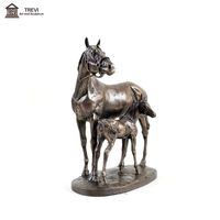 Statue d'éléphant en laiton de grande taille pour décoration extérieure