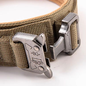 Hot Selling Heavy Duty Metalen Gesp Huisdier Hond Training Halsband Grote Honden Halsband En Riem Set Tactische Hondenhalsband - Product Image 3