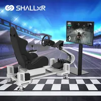 شالكسر-جهاز محاكي لمقعد السباق متعدد المقاسات و 4 محاور, مناسب للقيادة و قيادة السيارات.