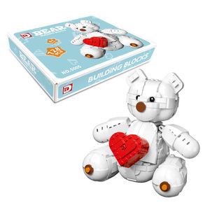 Deke 5005 Juguete de Construcción DIY de Plástico ABS, Adorable Oso Blanco Grande, Bloques de Construcción de Partículas Pequeñas, 50 Piezas, Escala <span class=keywords><strong>1</strong></span>:8, Unisex - Product Image 6