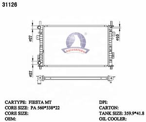 2S658005AB radiateur de voiture pour <span class=keywords><strong>FORD</strong></span> <span class=keywords><strong>Fiesta</strong></span> 2005 2009 2011 2012 2014 accessoires PA66 GF30 radiateur 31126 - Product Image 3