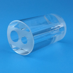 Thạch anh đôi lỗ/ba lỗ ống tùy biến của thạch anh xốp Ống Thạch Anh đặc biệt hình ống - Product Image 3