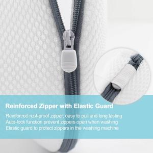 2025 Durable Eco-Friendly Zipper Closure Mesh Fabric Sewing Sneaker Wash Machine Washable Big Shoes <b>Laundry</b> <b>Storage</b> Cylinder - Product Image 4