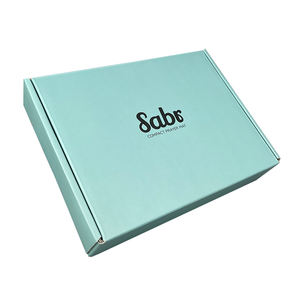 Caja de correo de papel grueso turquesa para ropa de bebé, embalaje de alta calidad - Product Image 2