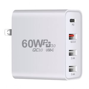 60W Multi-functional <b>Adapter</b> PD <b>Adapter</b> Multi Port Charger PD+3USB Charger UK EU US AU Plug <b>Adapter</b> - Product Image 3