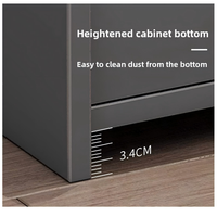 Table de chevet multifonctionnelle OEM à 3 tiroirs, 40 cm, moderne et minimaliste, en panneaux composites, étanche et durable, pour chambre à coucher