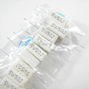 5W <span class=keywords><strong>5</strong></span> <span class=keywords><strong>Ohm</strong></span> <span class=keywords><strong>5</strong></span>% gốm xi măng wirewound điện trở - Product Image 2