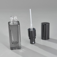 Flacon pulvérisateur en verre noir rechargeable haut de gamme avec logo personnalisé, 3 ml, 5 ml, 6 ml, 10 ml, 20 ml, 30 ml, petit atomiseur de luxe, flacon de parfum