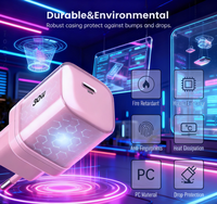 Chargeur portable personnalisé Tommox Crystal 30W Gan 30W USB-C PD pour iPad, iPhone, Samsung