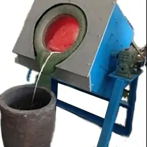 Hongteng Induction Melting Furnace 20kg Capacity Elactrical Gold Sliver Smelting Machine for Precious Metal