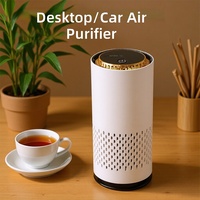 Purificador de Aire para Auto de Alta Calidad, Bajo Nivel de Ruido, con Temporizador Ajustable, Blanco, Mini, Recargable por USB, Portátil, para Mascotas