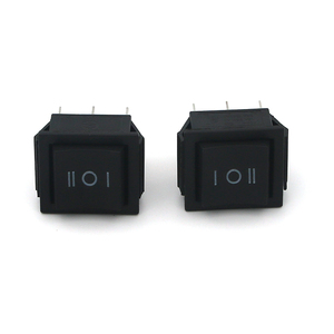 Đen PA66 không thấm nước thuyền hình tự đặt lại <span class=keywords><strong>ON</strong></span>-<span class=keywords><strong>OFF</strong></span> Rocker mô hình chuyển đổi KCD4-203A chứng nhận cho Max. 250VAC điện áp - Product Image 3