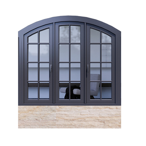 Phong cách Retro Chống Trộm USA cong khung nhôm kính cường lực cửa sổ cho các quận Lịch Sử San Francisco - Product Image 6