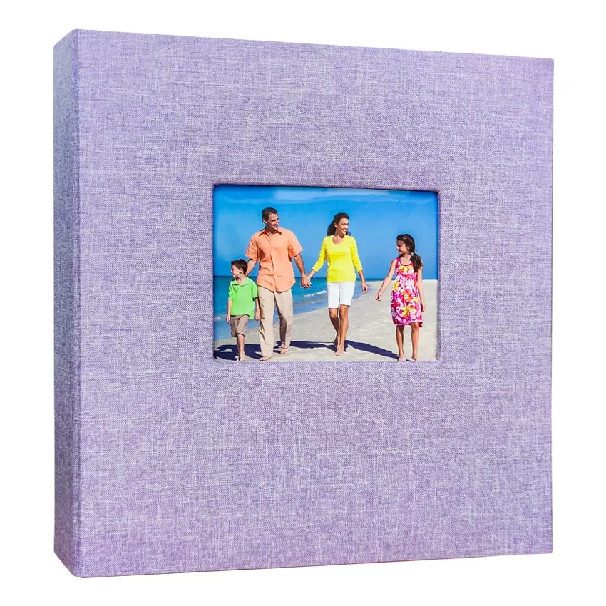 Guanmei Fabric cover post bound 4R 4x6 photo album PP sheet slip in pp pocket photo book holding 600 4x6 photos