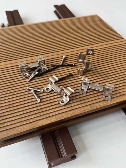 WPC Decking Accessories  Hidden Fastener System Stainless Steel Clips 304 316 Clips for Outdoor Flooring