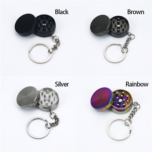 Lightweight 30mm Zinc Alloy 2 Layer <b>Herb</b> <b>Grinder</b> Key Chain Design Portable Spice Tobacco <b>Grinder</b> - Product Image 5