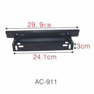 Cadre de plaque d'immatriculation en plastique durable CARFU, non réfléchissant, résistant aux intempéries, ajustement universel, sécurité accrue en noir/argent/rouge/bleu - Product Image 5