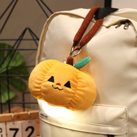 Porte-clés en peluche veilleuse d'Halloween, mignon, motifs citrouille, fantôme, chauve-souris, chapeau de sorcier, pendentif de sac, mini poupée en peluche, cadeau de fête, pour la fête des trucs ou des fripes