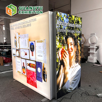 Affichage LED en tissu SEG 85*200cm, boîte lumineuse publicitaire de haute qualité, affichage LED personnalisé, boîte lumineuse réutilisable avec cadre en aluminium SEG