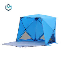 Tente de plage E-RIKE légère avec protection UV, tige en fibre de verre de 8,5 mm, tente de plage Hubble à ouverture automatique en 3 secondes