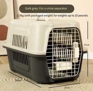 ATA sertifikalı taşınabilir Pet havayolu sandık ayrılabilir İdrar toplama tepsisi şok emici pencere iç astar için stres - Product Image 2