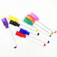 Stylos marqueurs pour tableau blanc 10MM multicolores, vides, rechargeables, effaçables à sec, accessoires de papeterie en vrac, marqueurs pour tableau blanc