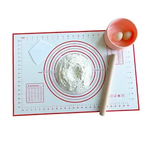 Silicone Baking Mat Liners Pizza Dough Maker Pastry Rolling Dough Non-stick Mat Grill Kneading Mat Sheet 26*29