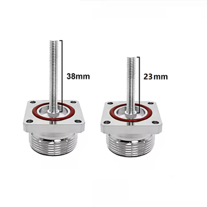 หัวต่อโคแอกเชียล RF แบบติดตั้งบนแผงหน้าปัดชนิด N/SMA/BNC/UHF/7/16 DIN/4.3-10 แบบตัวผู้ พร้อมหน้าแปลน 4 รู สำหรับบั<span class=keywords><strong>ด</strong></span>กรี ขาเสียบ M3 M4 M5 - Product Image 3