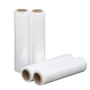 High Quality Pallet Wrap Machine Clear Stretch Film Bulk Plastic LLDPE Pallet Hand Stretch Wrap Jumbo Roll Film