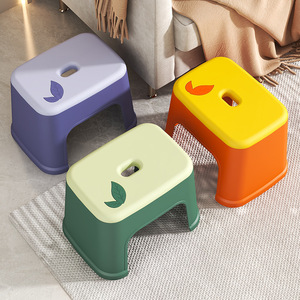 Junya Plastic <b>Stool</b> Small 33x24x20cm Bathroom Use PP Material Children Adult <b>Step</b> <b>Stool</b> - Product Image 1