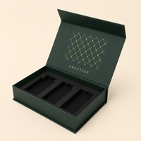 Vente en gros d'usine, boîte cadeau créative recyclable rigide à double couche avec fermeture magnétique pour cosmétiques et produits de santé